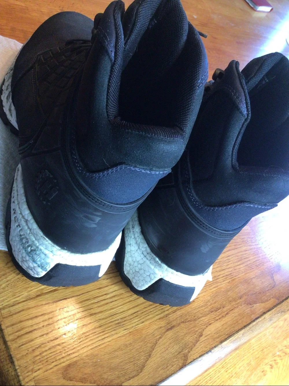 Hytest Footrests Work Boots Mens 11.5 Navy Blue. Composite Toe Worn 1 week